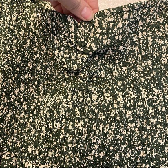 Just Found green floral dress smocked boho summer square neck romantic plus 2X - Picture 5 of 11